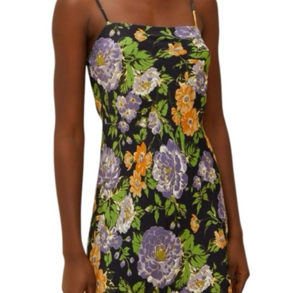 NWT Farm Rio Capri Floral Black Sleveless Mini Dress